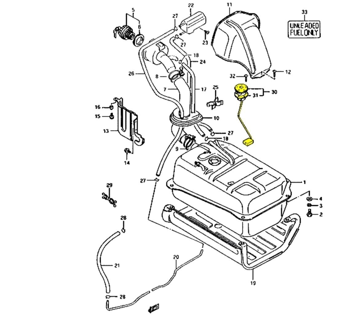 Galleggiante Serbatoio Suzuki SJ410/ SJ413/ Samurai/ Santana (5 FORI) - Autoricambi4x4 - vista 4