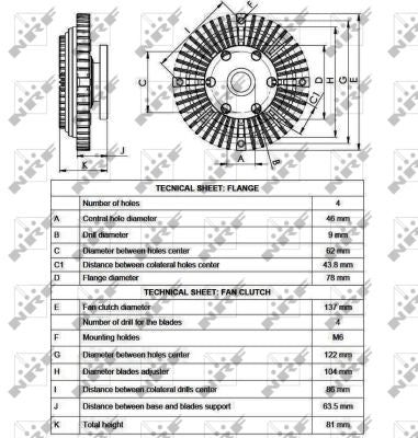 GIUNTO VISCOSTATICO TOYOTA LAND CRUISER LJ70 I (FARO TONDO) - Autoricambi4x4