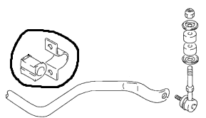 GOMMINA BARRA STABILIZZATRICE ANTERIORE SUZUKI GRAND VITARA/ SAMURAI/ SJ413 - Autoricambi4x4