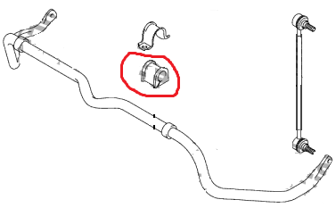 GOMMINA/ BOCCOLA BARRA STABILIZZATRICE ANTERIORE SUZUKI GRAND VITARA DAL 2005 - Autoricambi4x4