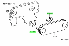 GUARNIZIONE SCAMBIATORE DI CALORE TOYOTA LAND CRUISER/ HILUX/ 4RUNNER (ORIGINALE) - Autoricambi4x4