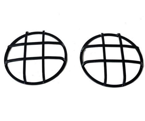 KIT 2 GRIGLIE PROTEZIONI FARI ANTERIORI DEFENDER - Autoricambi4x4