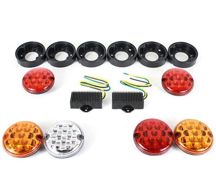 KIT 6 LUCI A LED POSTERIORI NAS CON SUPPORTI DEFENDER - Autoricambi4x4