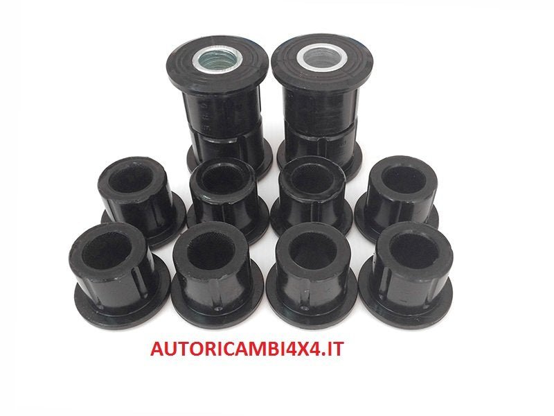 KIT BOCCOLE BALESTRE IN POLIURETANO NISSAN PICK UP D40 / NAVARA D40 / KINK KAB D40 (kit completo per tutte le balestre e biscottini) - Autoricambi4x4