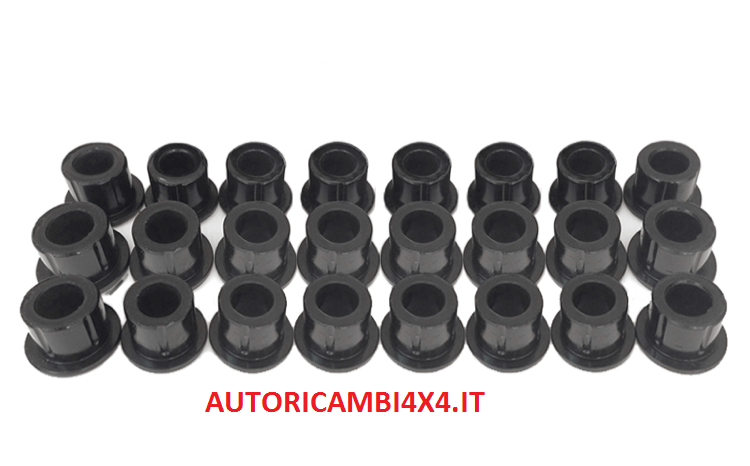 KIT BOCCOLE PER BALESTRE E BISCOTTINI DA 25MM TOYOTA BJ/FJ 40/42 (In Poliuretano) - Autoricambi4x4