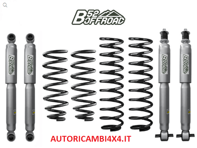 KIT DI RIALZO +4 CM COMPLETO B52 OFFROAD JEEP GRAND CHEROKEE WJ dal 1999 al 2004 - Autoricambi4x4