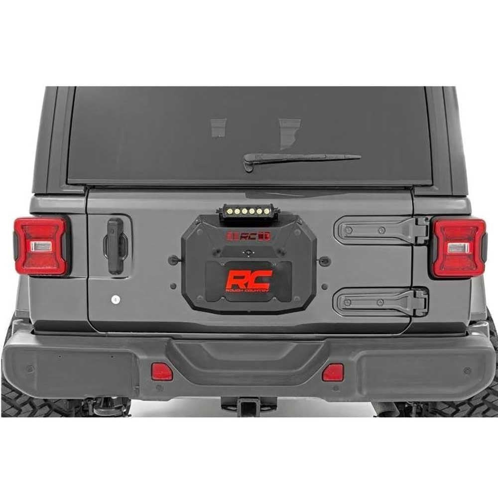 Kit eliminazione ruota di scorta con luce LED Black Series Rough Country - Autoricambi4x4