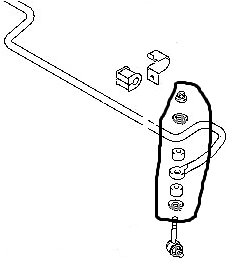 KIT GOMMINE BARRA STABILIZZATRICE LATERALE NISSAN TERRANO - Autoricambi4x4