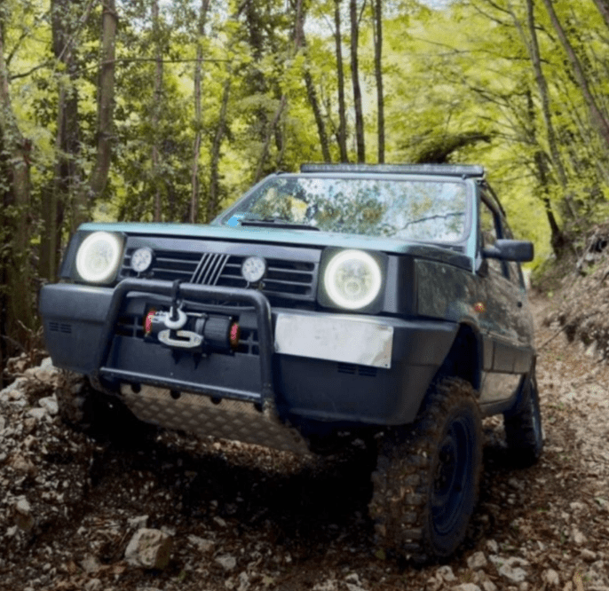 KIT MONTAGGIO FARI LED TONDI FIAT PANDA 141 - Autoricambi4x4