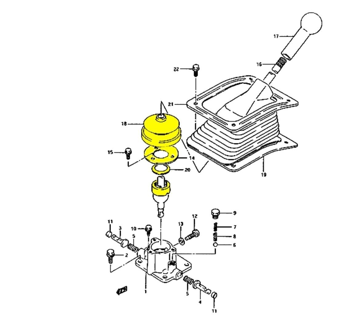 Kit revisione LEVA cambio Suzuki SJ410/ SJ413/ Samurai/ Santana - Autoricambi4x4 - vista 5