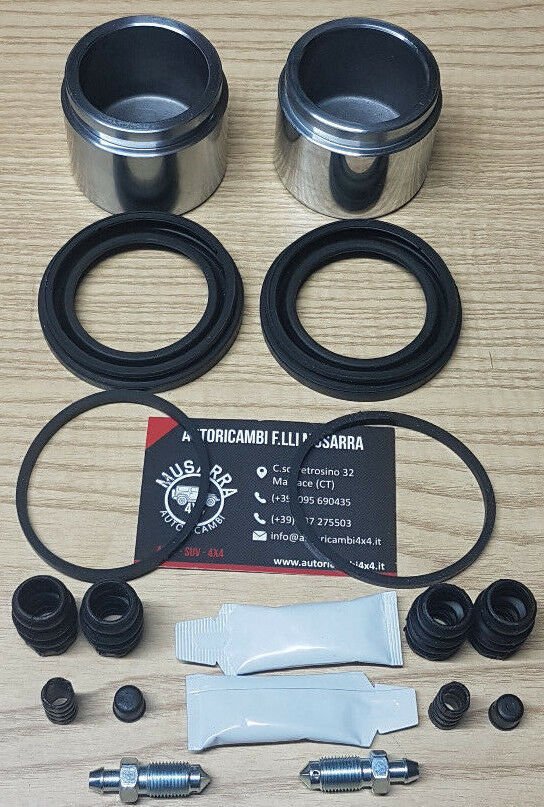 KIT REVISIONE X 2 PINZE FRENO ANTERIORI MITSUBISHI L200 DAL 1996 AL 2007 (PISTONI: 60mm) - Autoricambi4x4