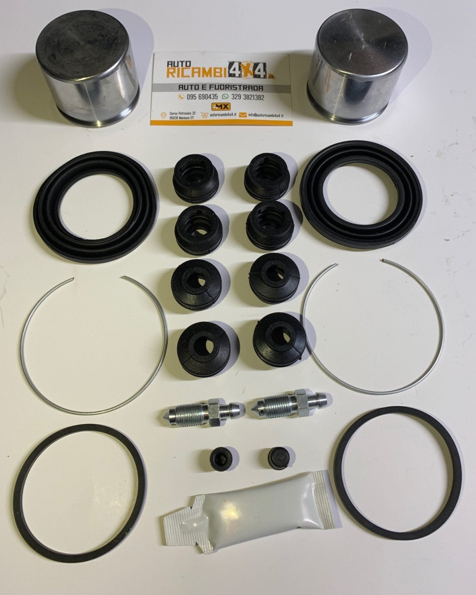 KIT REVISIONE X2 PINZE FRENO ANTERIORE DX E SX SUZUKI JIMNY 1.3/ 1.5 DDiS (Pistone: 51mm) - Autoricambi4x4