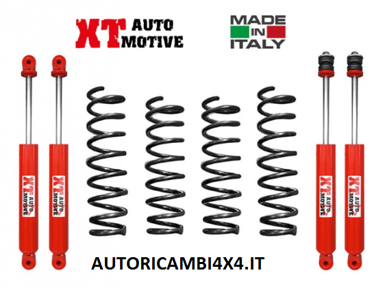 KIT RIALZO +4 CM COMPLETO XT AUTOMOTIVE SUZUKI JIMNY DAL 2018 - Autoricambi4x4
