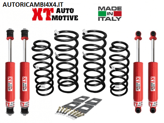 KIT RIALZO +6 CM COMPLETO XT AUTOMOTIVE RAID VERSION NISSAN PATROL GR Y60 - Autoricambi4x4