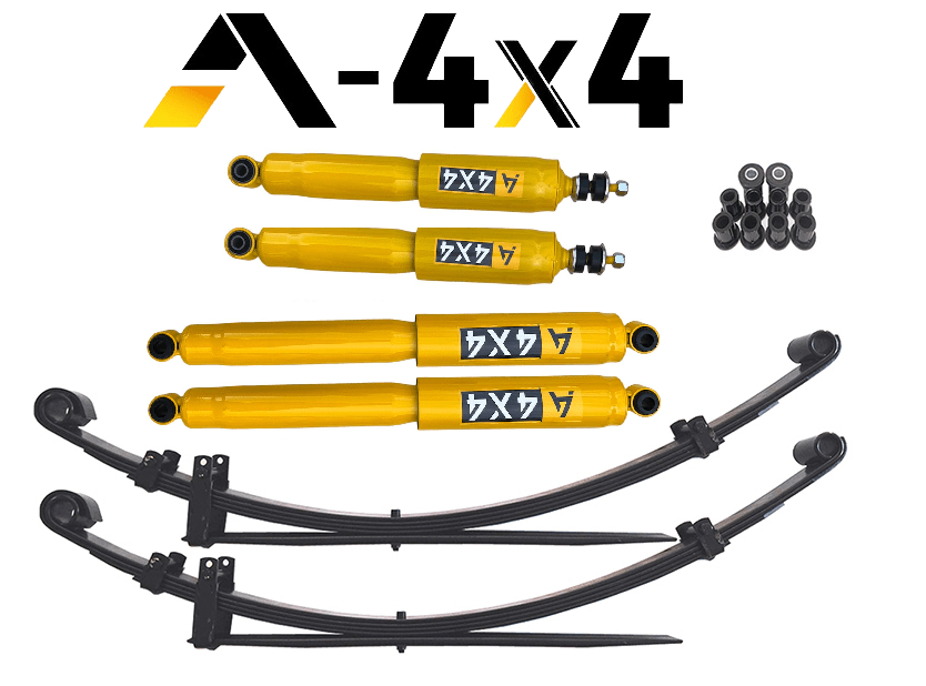 KIT RIALZO COMPLETO A - 4X4 +5 CM MITSUBISHI L200 K74 DAL 1996 AL 2005 (PER CARICO) - Autoricambi4x4