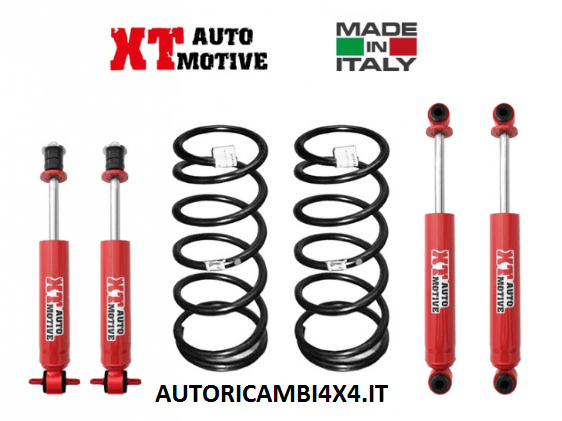 KIT RIALZO COMPLETO XT AUTOMOTIVE +4 CM HYUNDAI GALLOPER 5 PORTE PASSO LUNGO - Autoricambi4x4
