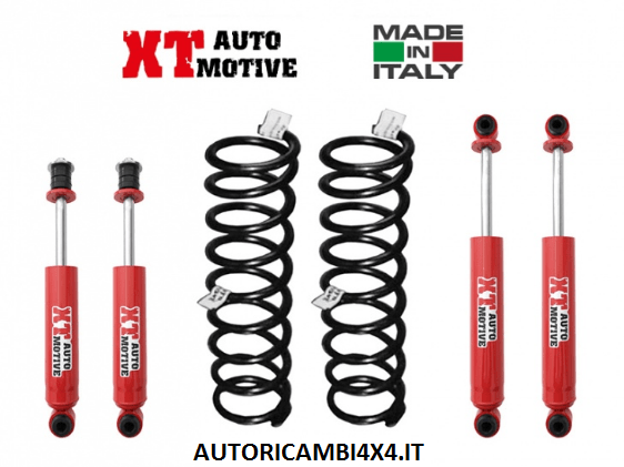 KIT RIALZO COMPLETO XT AUTOMOTIVE +4 CM PER OPEL FRONTERA PASSO LUNGO (5 PORTE) FINO AL 98 (FRONTERA A) - Autoricambi4x4