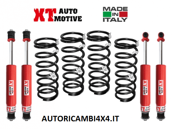 KIT RIALZO COMPLETO XT AUTOMOTIVE +4 CM/+5 CM RAID VERSION LAND ROVER DEFENDER 110 - Autoricambi4x4