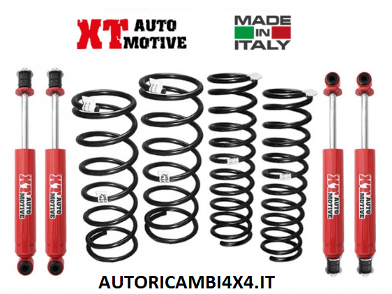 KIT RIALZO COMPLETO XT AUTOMOTIVE +6 CM PER MERCEDES G PASSO CORTO - Autoricambi4x4