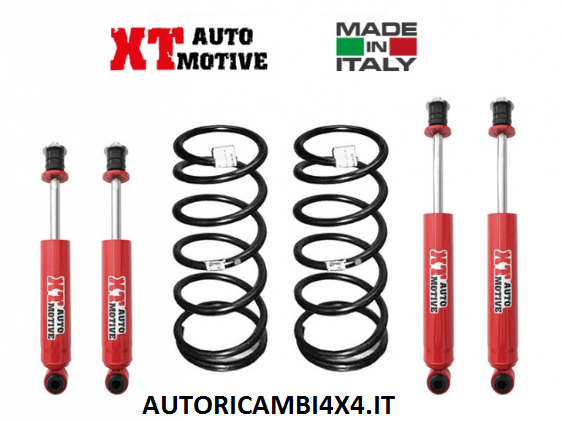 KIT RIALZO COMPLETO XT AUTOMOTIVE +6 CM PER MITSUBISHI PAJERO V20 DAL 1991 AL 2000 PASSO CORTO 3 PORTE - Autoricambi4x4
