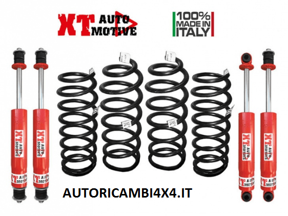 KIT RIALZO COMPLETO XT AUTOMOTIVE +6 CM PRO VERSION PER TOYOTA LAND CRUISER LJ70/LJ73 FARO TONDO - Autoricambi4x4
