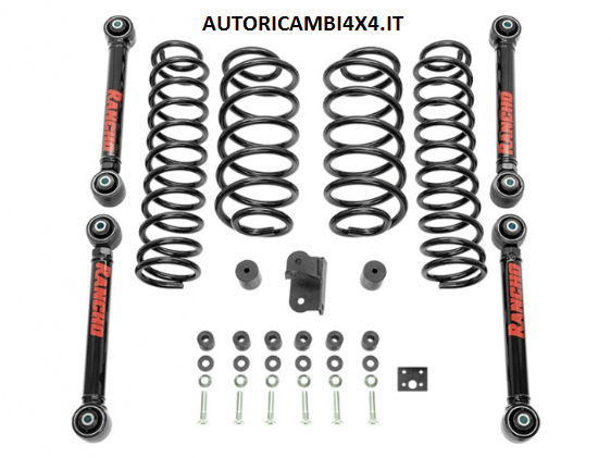KIT RIALZO RANCHO +2,5" (6CM) SPORT SYSTEM JEEP WRANGLER TJ - Autoricambi4x4