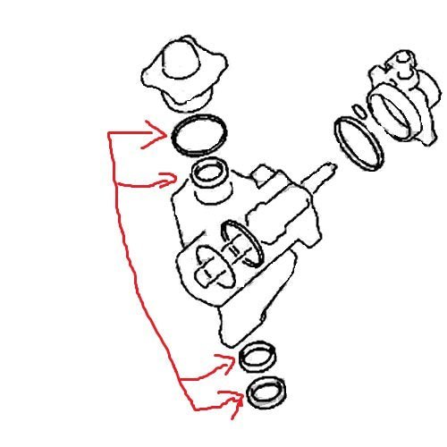 KIT RIPARAZIONE SCATOLA STERZO/ KIT REVISIONE IDROGUIDA MITSUBISHI L200/ PAJERO/ MONTERO - Autoricambi4x4