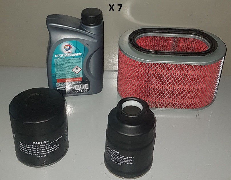 KIT TAGLIANDO 3 FILTRI + LITRI 7 TOTAL 10W40 MITSUBISHI PAJERO 2.5TD DAL 1986 AL 2000 (COD. MOTORE 4D56T) - Autoricambi4x4