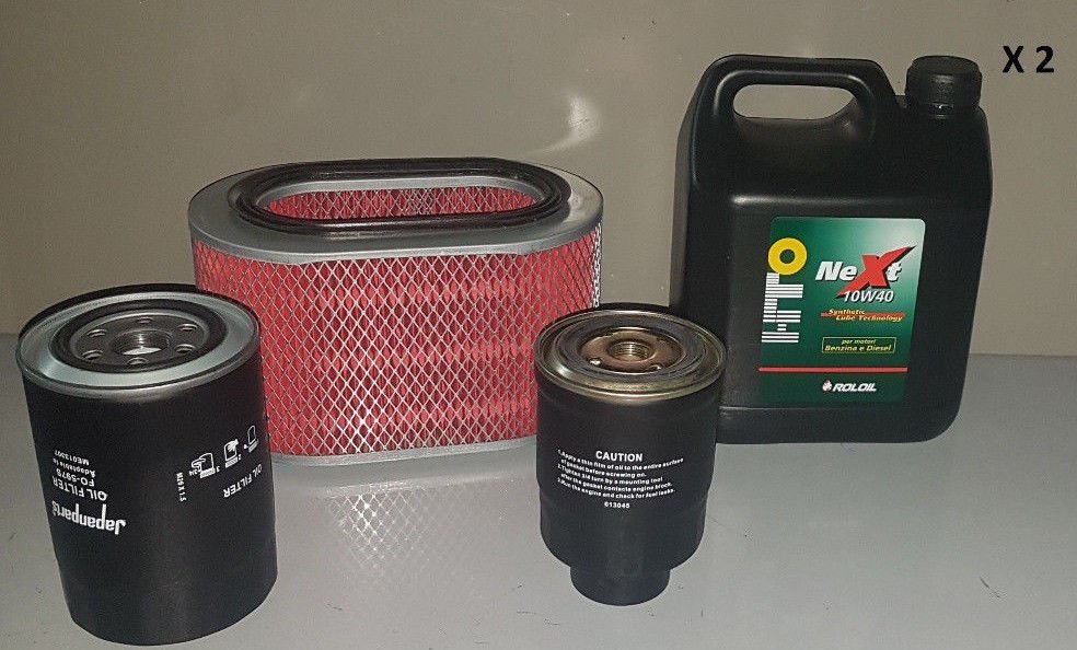 KIT TAGLIANDO 3 FILTRI+LITRI 8 ROLOIL 10W40 MITSUBISHI PAJERO II 2.8 TD DAL 1994 AL 2000 (COD. MOTORE 4M40 - T) - Autoricambi4x4