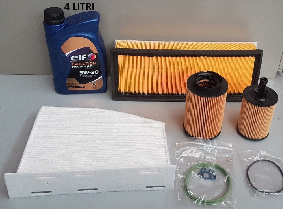 KIT TAGLIANDO + LITRI 4 ELF 5W30 GOLF V 1.9 TDI DAL 2003 AL 2008 ( COD. MOTORE BRU / BKC ) - Autoricambi4x4