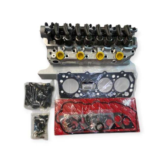 KIT TESTATA MOTORE COMPLETA VALVOLE INCASSATE/ SERIE GUARNIZIONI SMERIGLIO/ GUARNIZIONE TESTATA ORIGINALE/ BULLONI TESTATA MITSUBISHI PAJERO II /L200 2.5TD - Autoricambi4x4
