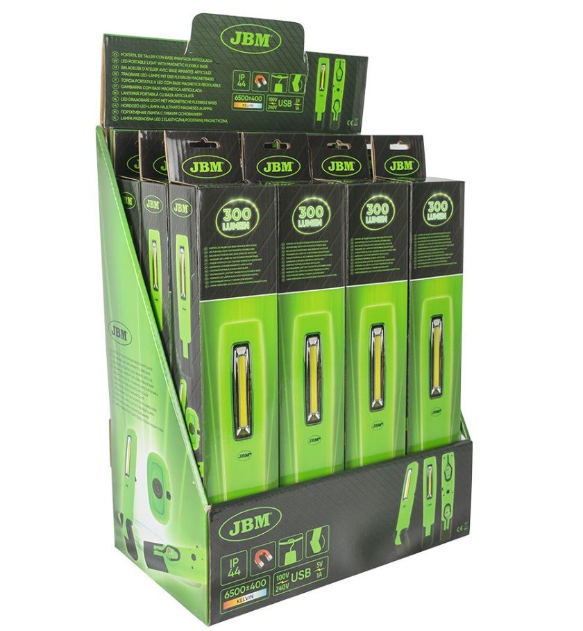 LAMPADA LED PORTATILE CON BASE MAGNETICA ARTICOLATA - 1000LM - Autoricambi4x4