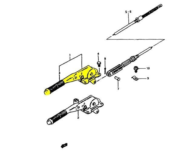 LEVA FRENO A MANO SUZUKI SJ410/ SJ413/ SAMURAI/ SANTANA - Autoricambi4x4