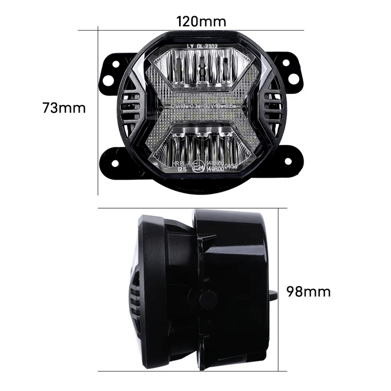 LUCI DI NEBBIA/ FENDINEBBIA A LED JEEP WRANGLER JK - Autoricambi4x4