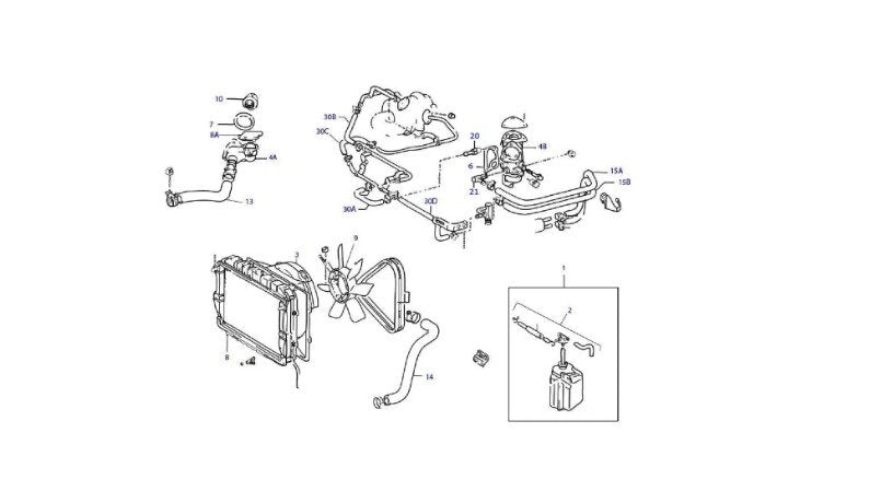 MANICOTTO SUPERIORE RADIATORE TOYOTA LAND CRUISER LJ70 I FARO TONDO - Autoricambi4x4