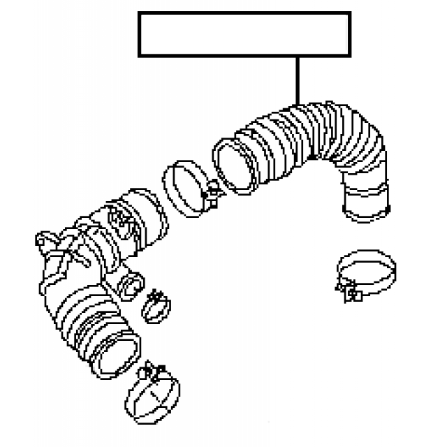 MANICOTTO /TUBO FILTRO ARIA NISSAN PATROL GR Y61 - Autoricambi4x4
