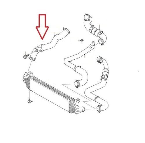 Manicotto/ TUBO Turbo Intercooler Ford KUGA 2.0 TDCi - Autoricambi4x4 - vista 4
