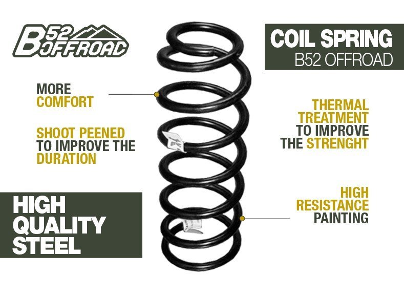 MOLLA +4CM B52 OFFROAD PER FORD RANGER DAL 2011 AL 2018 - Autoricambi4x4