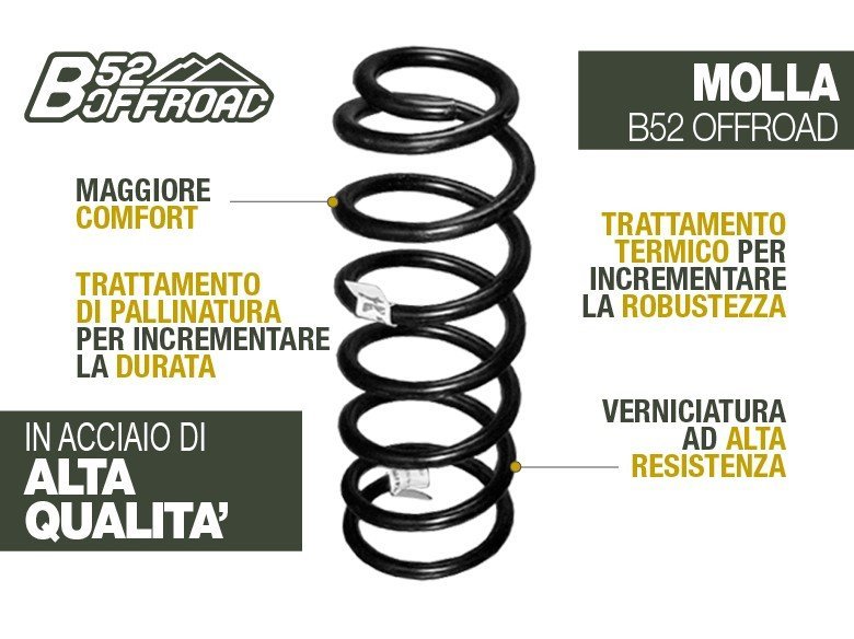 MOLLA +4CM B52 OFFROAD PER FORD RANGER DAL 2018 AL 2022 - Autoricambi4x4