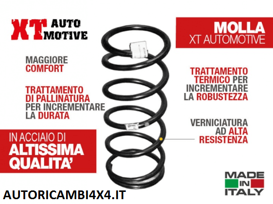 MOLLA +4CM MITSUBISHI PAJERO V20 DAL 1991 AL 2000 3 PORTE - Autoricambi4x4