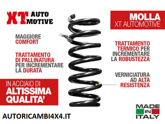 MOLLA +4CM SUZUKI VITARA BENZINA 3 PORTE ANTERIORE DAL 1988 AL 2004 - Autoricambi4x4