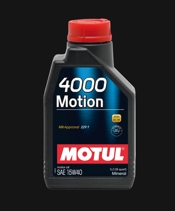 OLIO MOTORE MOTUL 4000 MOTION 15W40 Lt.1 ACEA A3/B3 (MB - Approval 229.1) API SERVICES SL/CF - Autoricambi4x4