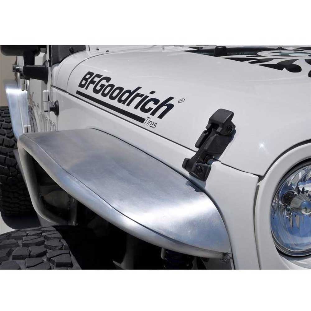 Parafanghi anteriori in acciaio con copertura standard Poison Spyder Crusher - Autoricambi4x4