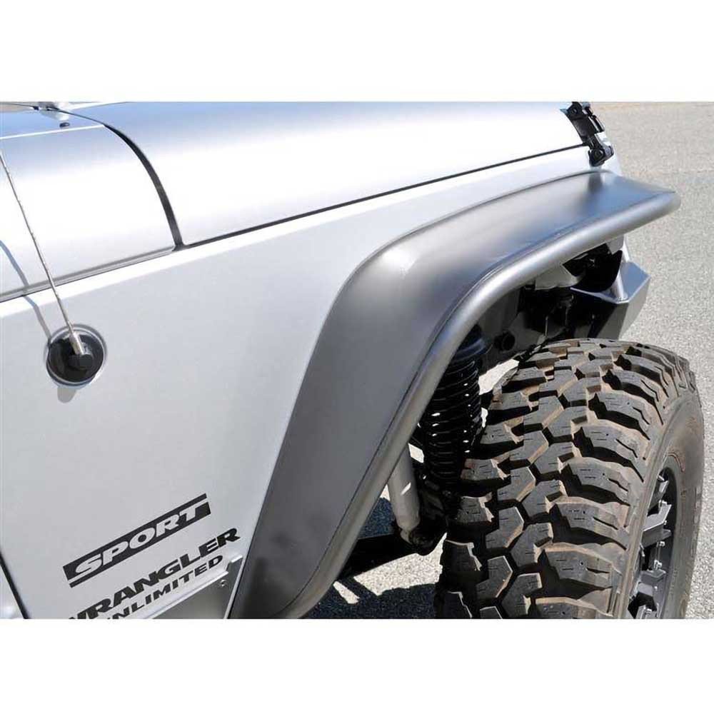 Parafanghi anteriori in acciaio con copertura standard Poison Spyder Crusher - Autoricambi4x4