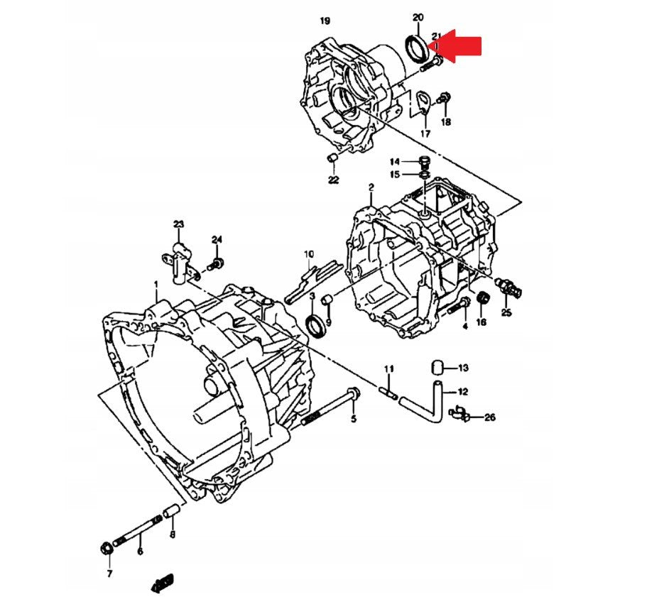 PARAOLIO CAMBIO SUZUKI JIMNY (ORIGINALE) - Autoricambi4x4