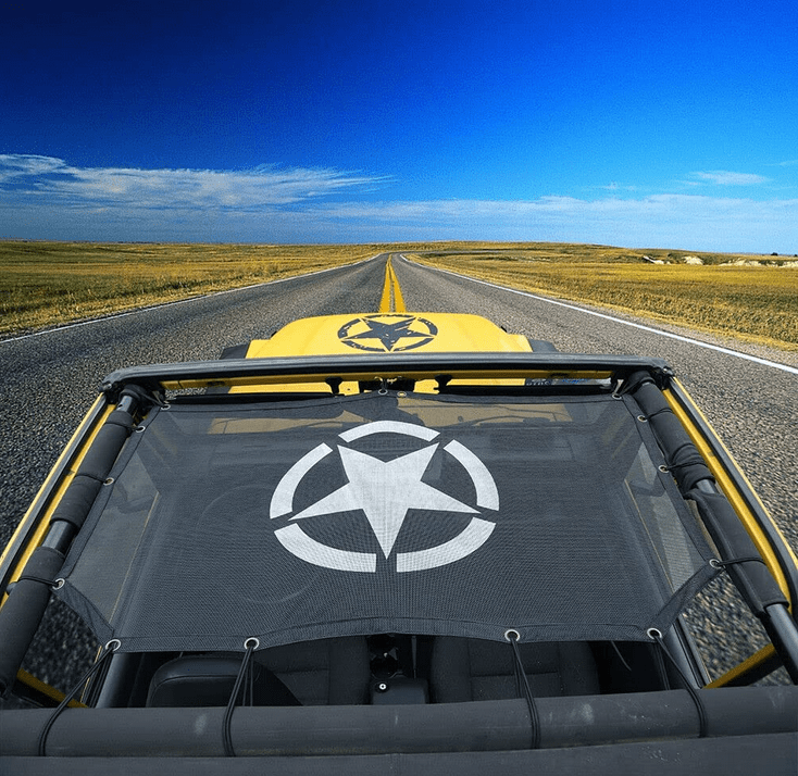 PARASOLE/ RETE SOLARE PER TETTO JEEP WRANGLER TJ - Autoricambi4x4