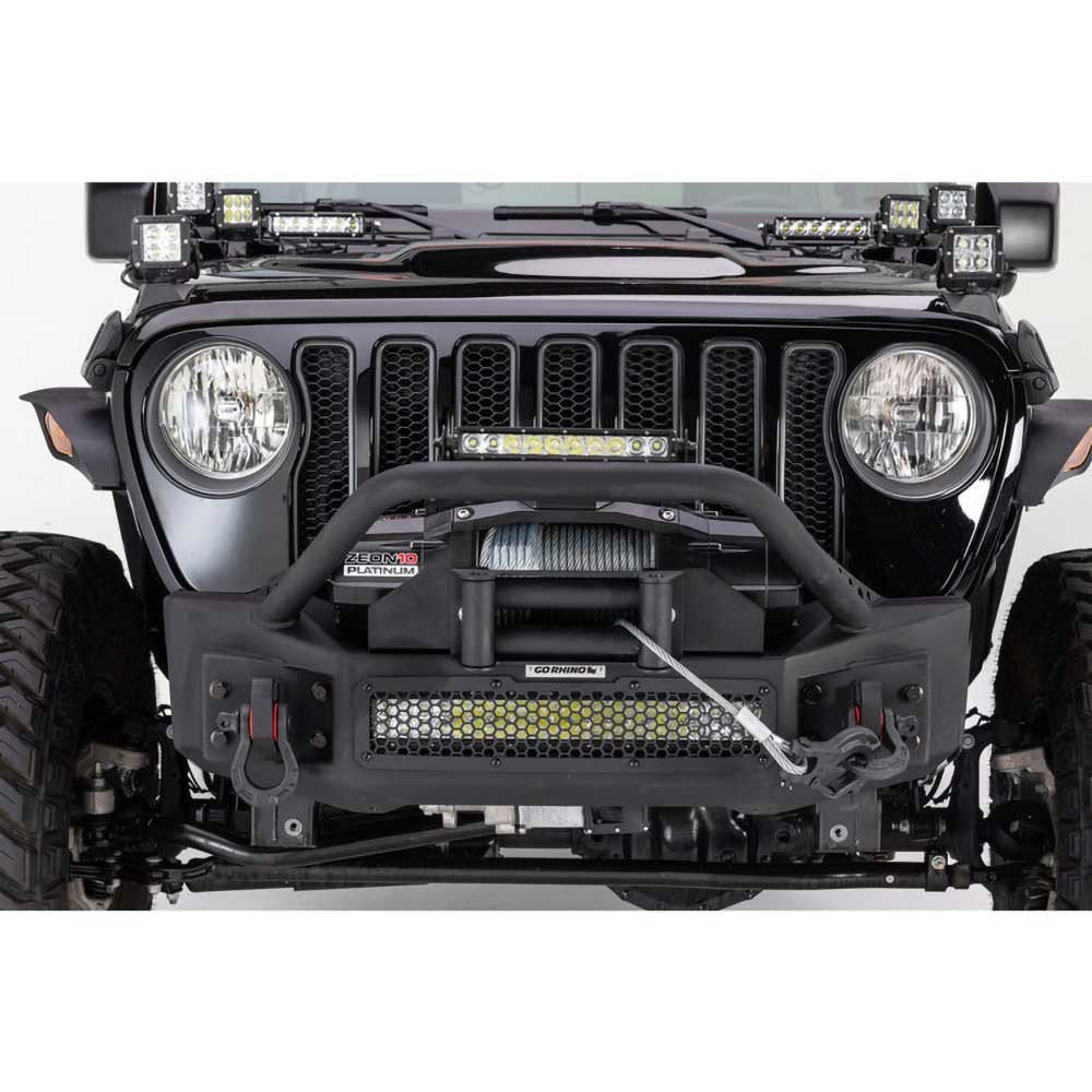 Paraurti anteriore stubby con bull bar Go Rhino Rockline - Autoricambi4x4