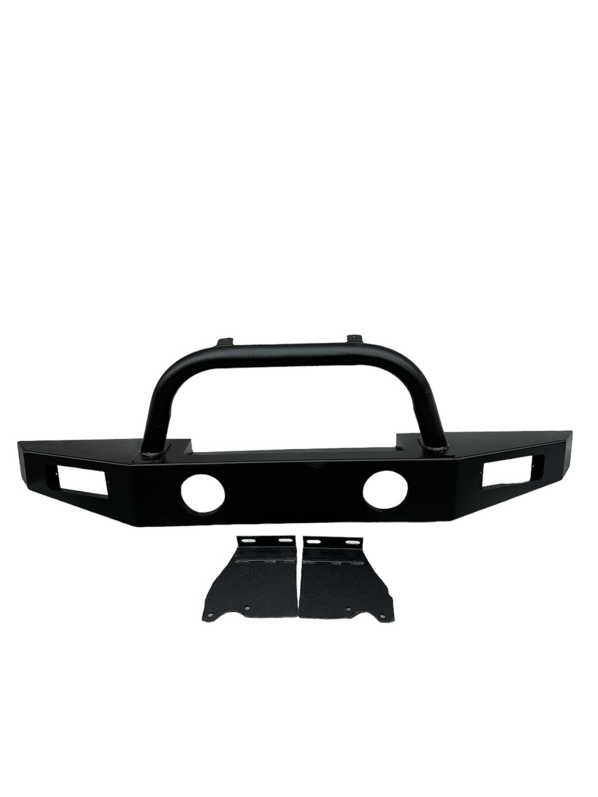 PARAURTI ANTERIORE USO GRAVOSO IN ACCIAIO CON PORTAVERRICELLO SUZUKI SJ413/ SJ410/ SAMURAI/ SANTANA - Autoricambi4x4