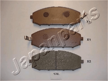 PASTIGLIE FRENO ANTERIORE NISSAN PATROL GR (Y61) - Autoricambi4x4