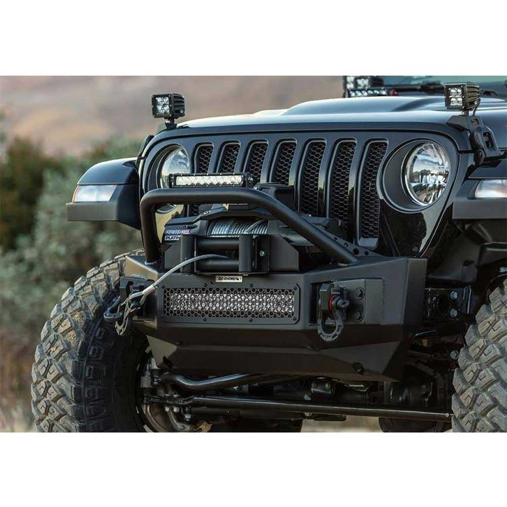 Piastra di montaggio fairlead per paraurti Rockline Go Rhino - Autoricambi4x4